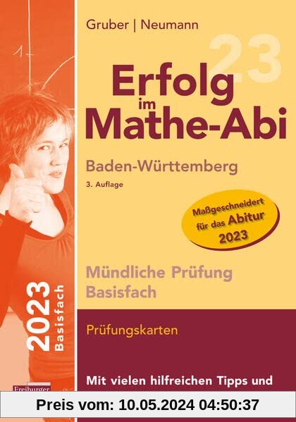 Erfolg im Mathe-Abi 2023 Mündliche Prüfung Basisfach Baden-Württemberg