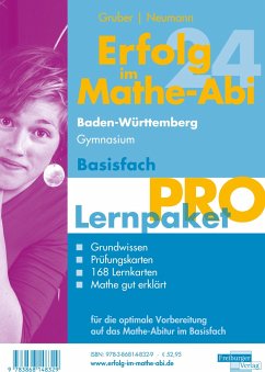 Erfolg im Mathe-Abi 2024 Lernpaket Basisfach 'Pro' Baden-Württemberg Gymnasium von Freiburger Verlag GmbH