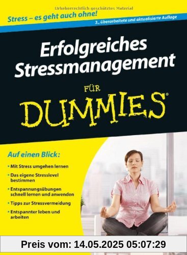 Erfolgreiches Stressmanagement für Dummies (Fur Dummies)