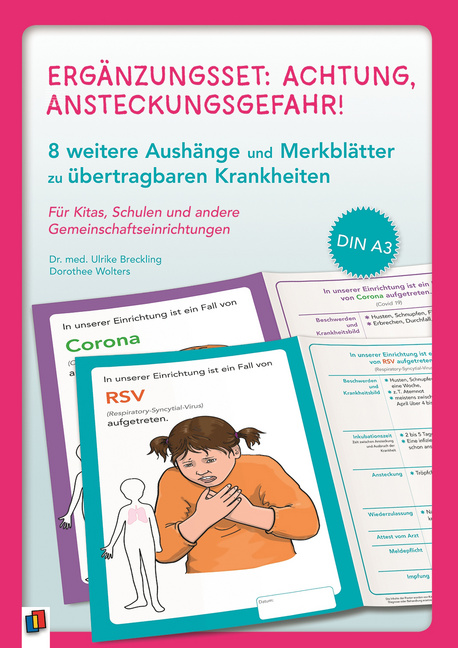 Ergänzungsset: Achtung, Ansteckungsgefahr! – 8 weitere Aushänge und Merkblätter zu übertragbaren Krankheiten Ergänzungsset: Achtung, Ansteckungsgefahr! – 8 weitere Aushänge und Merkblätter zu übertragbaren Krankheiten von Verlag an der Ruhr