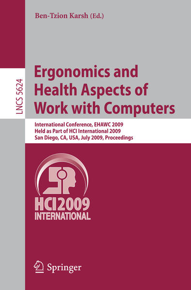 Ergonomics and Health Aspects of Work with Computers von Springer-Verlag GmbH