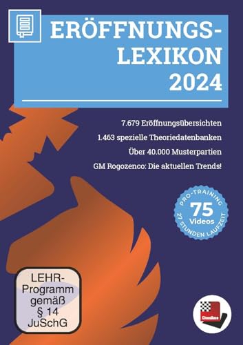 Eröffnungslexikon 2024: Die aktuelle Schach-Eröffnungstheorie von Chess-Base