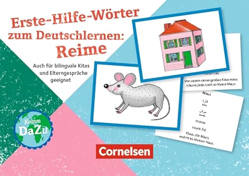 Erste-Hilfe-Wörter zum Deutschlernen: Reime: Auch für bilinguale Kitas und Elterngespräche geeignet (Deutsch lernen mit Fotokarten - Kita)