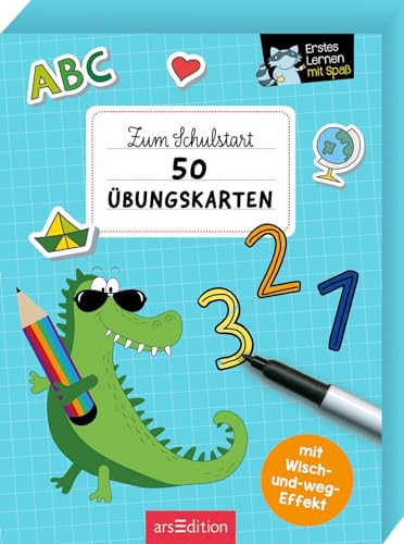 Erstes Lernen mit Spaß – Zum Schulstart: 50 Übungskarten: Mit Wisch-und-Weg-Effekt | Spielerisch Lernen und Üben Kinder ab 5 Jahren Erstes Lernen mit Spaß – Zum Schulstart: 50 Übungskarten: Mit Wisch-und-Weg-Effekt | Spielerisch Lernen und Üben Kinder ab 5 Jahren
