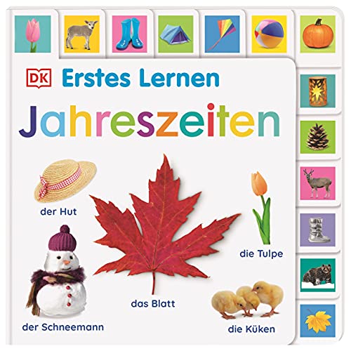 Erstes Lernen. Jahreszeiten: Pappbilderbuch mit Griff-Register und über 150 Fotos ab 1 Jahr