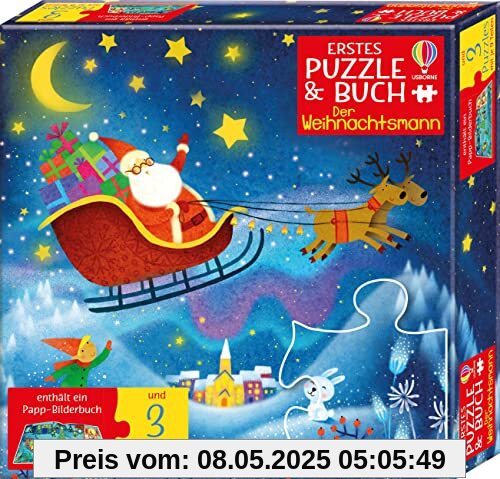 Erstes Puzzle & Buch: Der Weihnachtsmann: 3 Puzzles mit je 9 Teilen (Erstes-Puzzle-und-Buch-Reihe)