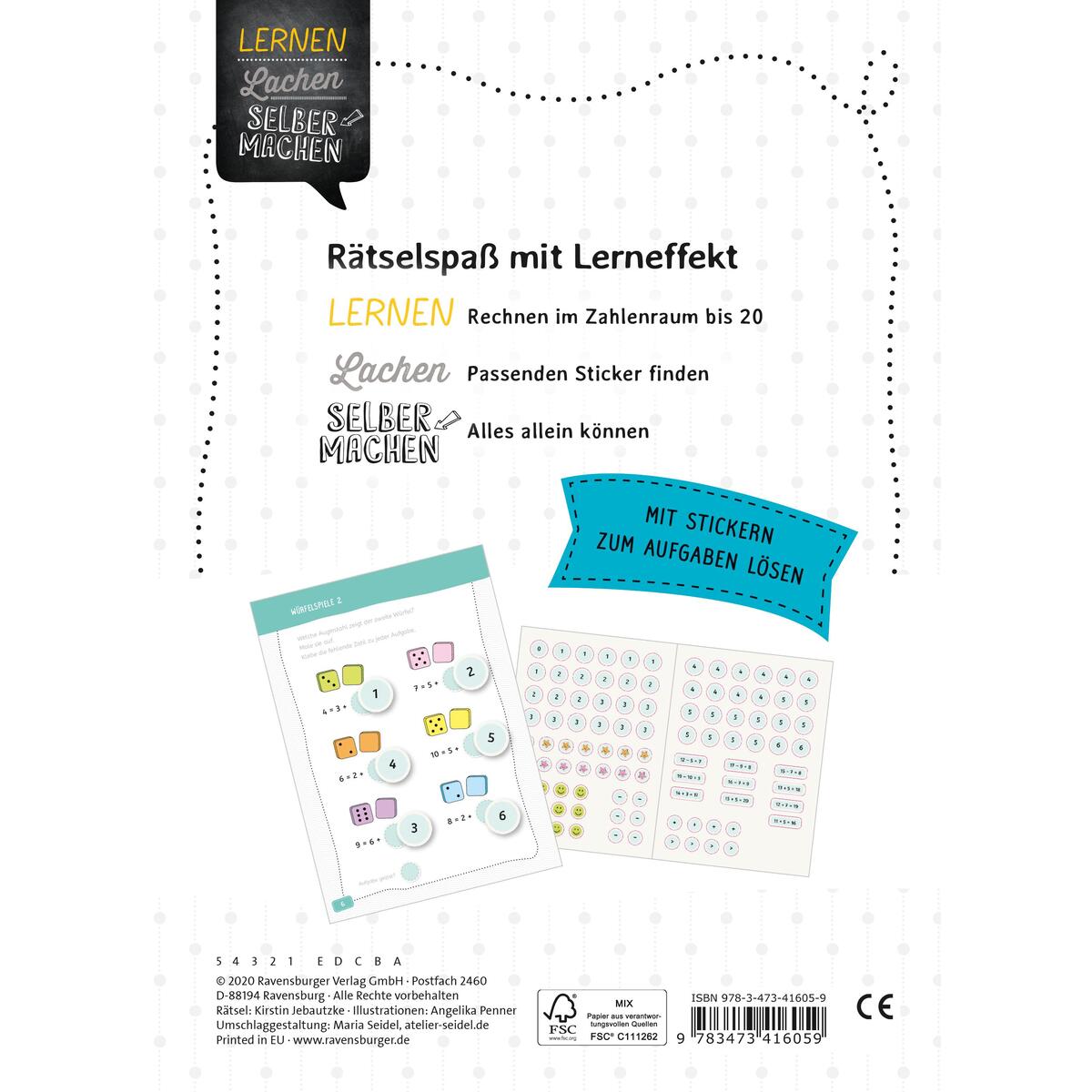 Erstes Rechnen Sticker-Rätsel Erstes Rechnen Sticker-Rätsel von Ravensburger Verlag