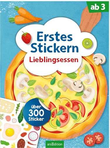 Erstes Stickern – Lieblingsessen: Über 300 Sticker | Erstes Stickerheft für Kindergarten-Kinder ab 3 Jahren Erstes Stickern – Lieblingsessen: Über 300 Sticker | Erstes Stickerheft für Kindergarten-Kinder ab 3 Jahren