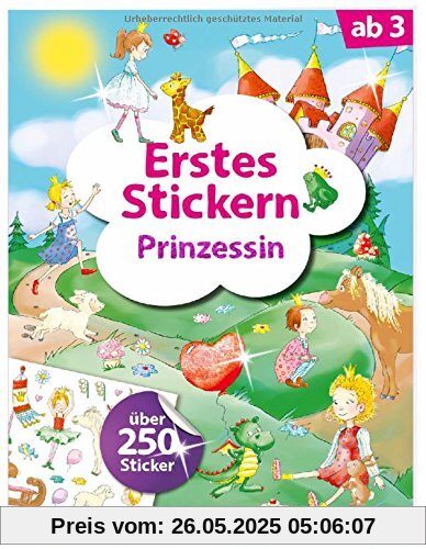 Erstes Stickern Prinzessin Erstes Stickern Prinzessin