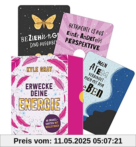 Erwecke deine Energie: 48 Orakelkarten mit Begleitbuch - Chakras aktivieren, Schwingungen erhöhen, Energiekörper harmonisieren - Deutsche Ausgabe von Raise Your Vibration Oracle Erwecke deine Energie: 48 Orakelkarten mit Begleitbuch - Chakras aktivieren, Schwingungen erhöhen, Energiekörper harmonisieren - Deutsche Ausgabe von Raise Your Vibration Oracle