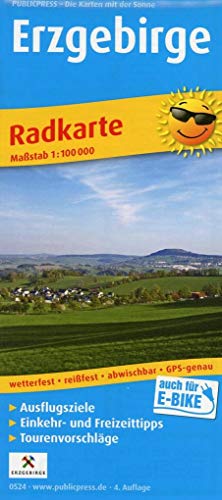 Erzgebirge: Radkarte mit Ausflugszielen, Einkehr- & Freizeittipps, wetterfest, reissfest, abwischbar, GPS-genau. 1:100000 (Radkarte: RK) von FREYTAG-BERNDT UND ARTARIA