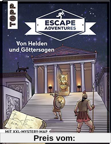 Escape Adventures – Von Helden und Göttersagen: Das ultimative Escape-Room-Erlebnis jetzt auch als Buch! Mit XXL-Mystery-Map für 1-4 Spieler. 90 Minuten Spielzeit