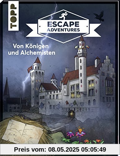Escape Adventures – Von Königen und Alchemisten: Das ultimative Escape-Room-Erlebnis jetzt auch als Buch! Mit XXL-Mystery-Map für 1-4 Spieler. 90 Minuten Spielzeit