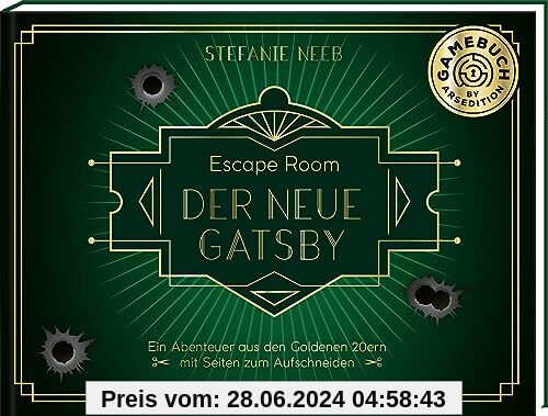 Escape Room: Der neue Gatsby: Ein Abenteuer aus den Goldenen 20ern mit Seiten zum Aufschneiden | Spannende Lektüre und knifflige Rätsel für Erwachsene