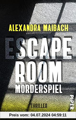 Escape Room: Mörderspiel: Thriller | Ein fesselnder Escape-Room-Thriller