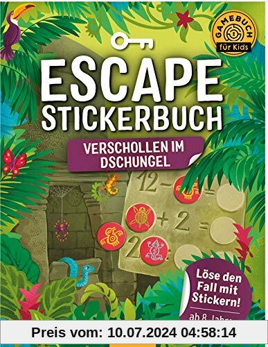 Escape-Stickerbuch - Verschollen im Dschungel: Löse den Fall mit Stickern! | Ein Escape-Heft mit Stickern für Kinder ab 8 Jahren