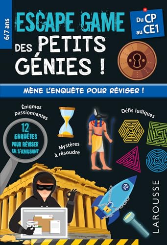 Escape game des Petits Génies - Du CP au CE1 - Cahier de vacances von LAROUSSE
