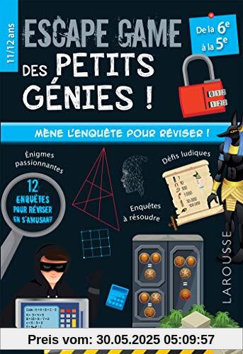 Escape game des petits génies 6e-5e (Jeux et activités)
