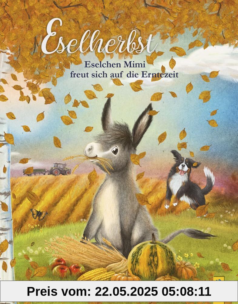 Eselherbst: Eselchen Mimi freut sich auf die Erntezeit