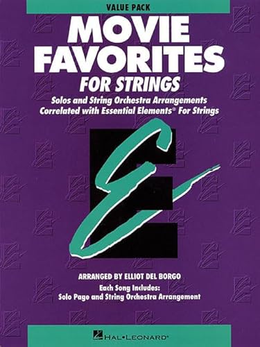 Essential Elements Movie Favorites for Strings: Value Pack (24 Part Books, Conductor Score and CD) von Hal Leonard Publishing Corporation