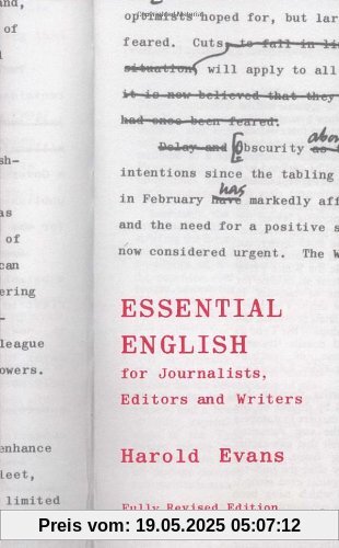 Essential English: For Journalists, Editors and Writers (Pimlico)