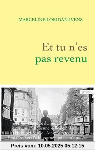 Et tu n'es pas revenu