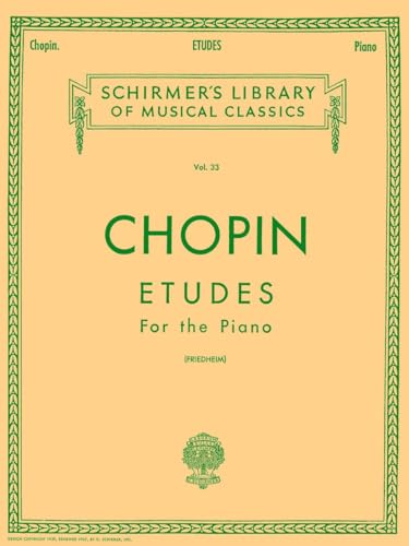 Etudes (Friedheim): Piano Solo (Schirmer's Library of Musical Classics) von G. Schirmer