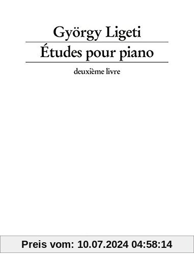 Études pour piano: deuxième livre. Vol. 2. Klavier.