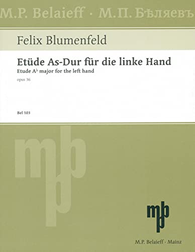 Etüde As-Dur: für die linke Hand. op. 36. Klavier.