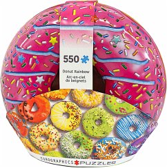 Eurographics 8551-5782 - Donut Rainbow, Puzzle, 550 Teile in Blechdose von Eurographics