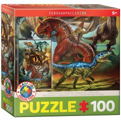 Eurographics 6100-0359 - Fleischfressende Dinosaurier , Puzzle, 100 Teile von Eurographics