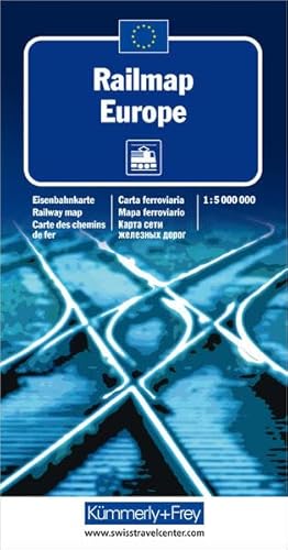 Europa 1:5 Mio.: Railmap (Kümmerly+Frey Welt- und Kontinentkarten)