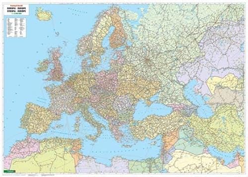 Europa - Naher Osten - Zentralasien politisch 1:5,5 Mill., metallbestäbt: Plano (freytag & berndt Poster + Markiertafeln) von Freytag-Berndt und ARTARIA