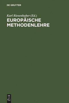 Europäische Methodenlehre von De Gruyter