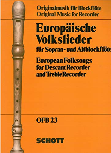 Europäische Volkslieder: GeWV 272. 2 Alt-Blockflöten.: GeWV 272. 2 treble recorders. (Originalmusik für Blockflöte)