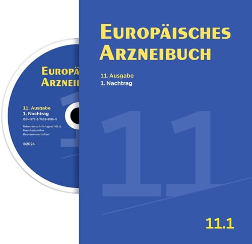 Europäisches Arzneibuch Digital, 11. Ausgabe, 1. Nachtrag: Amtliche deutsche Ausgabe (Ph. Eur. 11.1) von Deutscher Apotheker Verlag