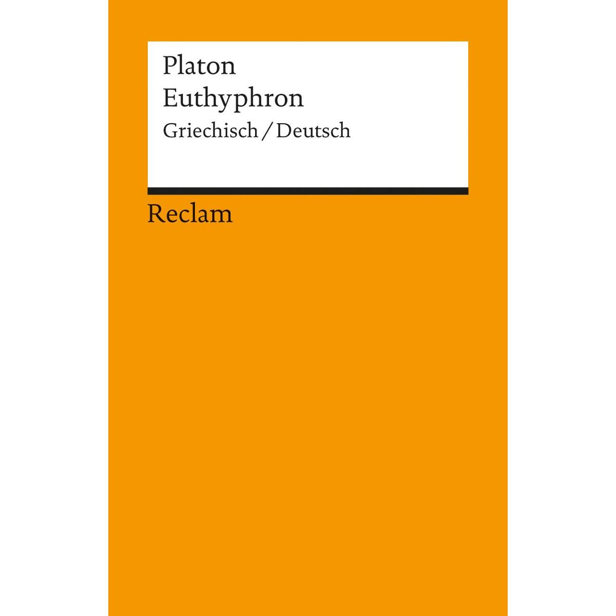 Euthyphron von Reclam Philipp Jun.