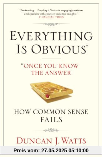 Everything is Obvious: Why Common Sense is Nonsense