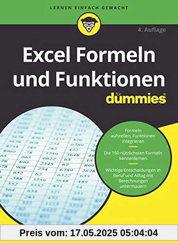 Excel Formeln und Funktionen für Dummies