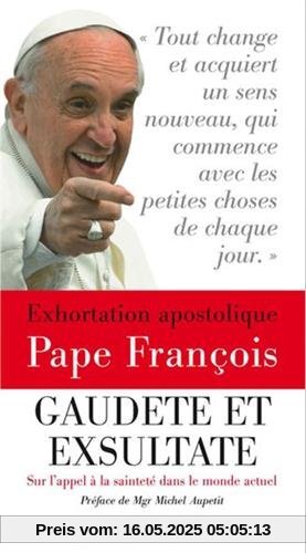 Exhortation apostolique sur la sainteté Gaudete et exsultate