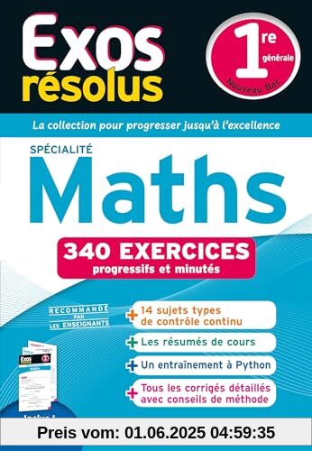 Exos résolus spécialité Maths 1re