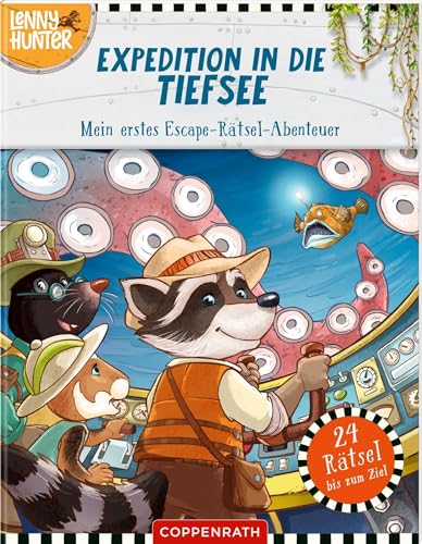 Expedition in die Tiefsee (Lenny Hunter): Mein erstes Escape-Rätsel-Abenteuer: 24 spannende Rätsel (Wimmelbilder, Suchrätsel, Fehlersuchbilder ... komplett vierfarbig, für Kinder ab 5 Jahren von Coppenrath Verlag GmbH & Co. KG