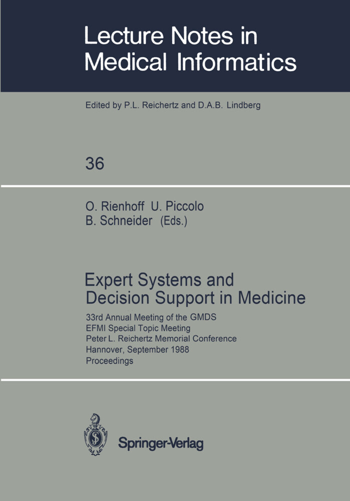 Expert Systems and Decision Support in Medicine von Springer Berlin Heidelberg