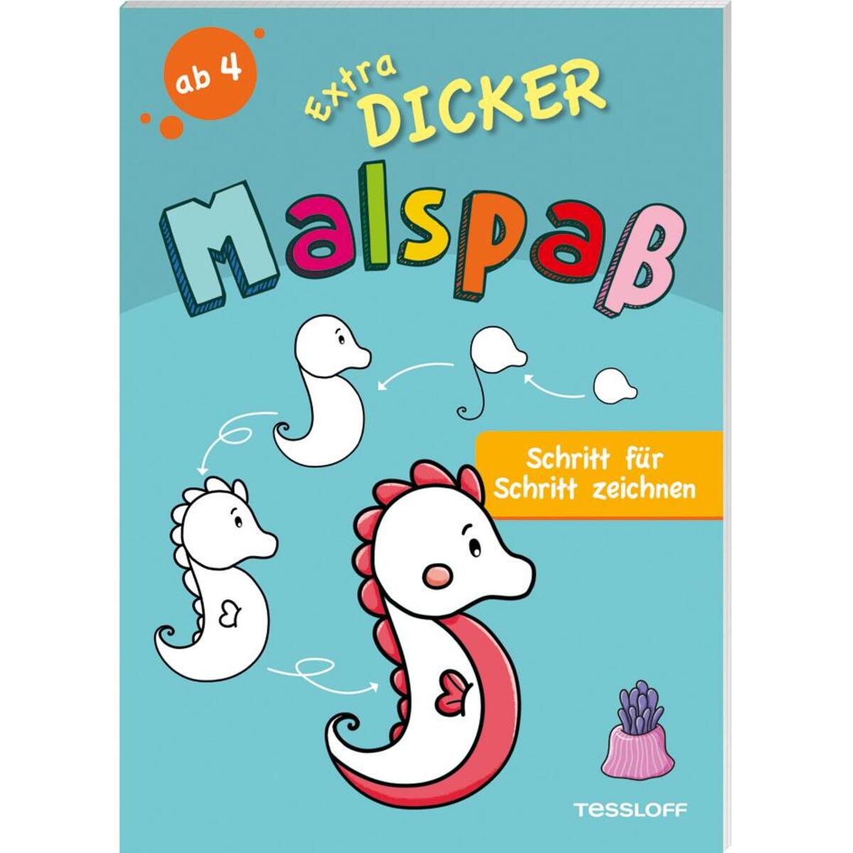 Extradicker Malspaß. Schritt für Schritt zeichnen Extradicker Malspaß. Schritt für Schritt zeichnen von Tessloff Verlag