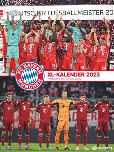FC Bayern München 2023 - Poster-Kalender-XL - Fan-Kalender - Fußball-Kalender - 48x64 - Sport von teNeues Calendars & Stationery GmbH & Co. KG