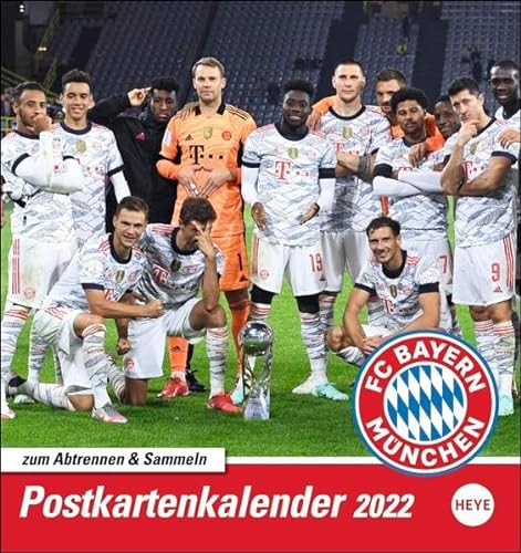 FC Bayern München Postkartenkalender 2022 von Heye