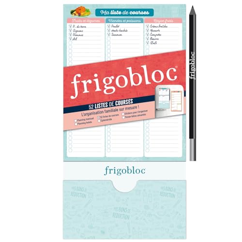 FRIGOBLOC - 52 LISTES DE COURSES: L'organisation familiale sur mesure von PLAY BAC
