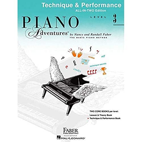 Piano Adventures All-In-Two Level 3 Tech & Perf: Technique & Performance - Anglicised Edition