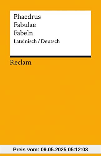 Fabulae / Fabeln: Lateinisch/Deutsch (Reclams Universal-Bibliothek)