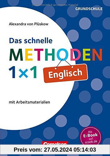 Fachmethoden Grundschule: Das schnelle Methoden-1x1 Englisch: Buch mit Kopiervorlagen über Webcode